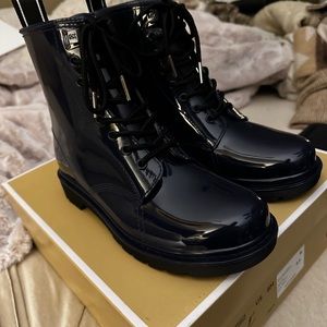 Micheal kors rubber combat boots
